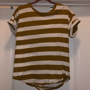 Madewell whisper cotton strip Tee